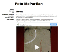 Tablet Screenshot of petemcpartlan.co.uk